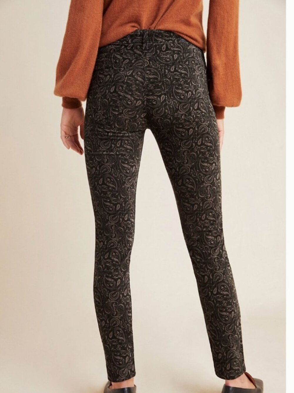 Anthro AG The Stevie Velvet High Rise Skinny Jeans - Picture 2 of 9